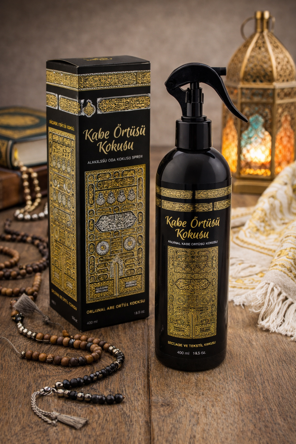 Kabe Örtüsü Kokusu Alkolsüz Oda Spreyi 400 ml | Kalıcı Cami, Ev ve Mescit Kokusu