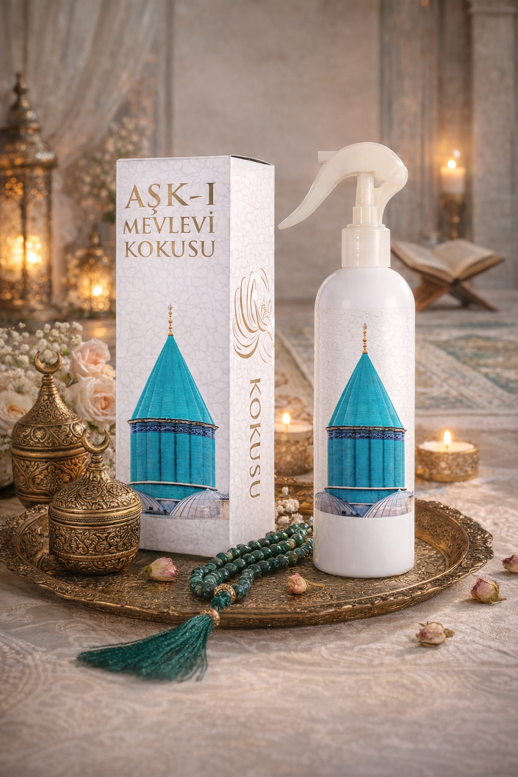 Aşk-ı Mevlana Kokusu Alkolsüz Oda Kokusu Sprey 400 ml | Kalıcı Cami, Ev ve Mescit Kokusu