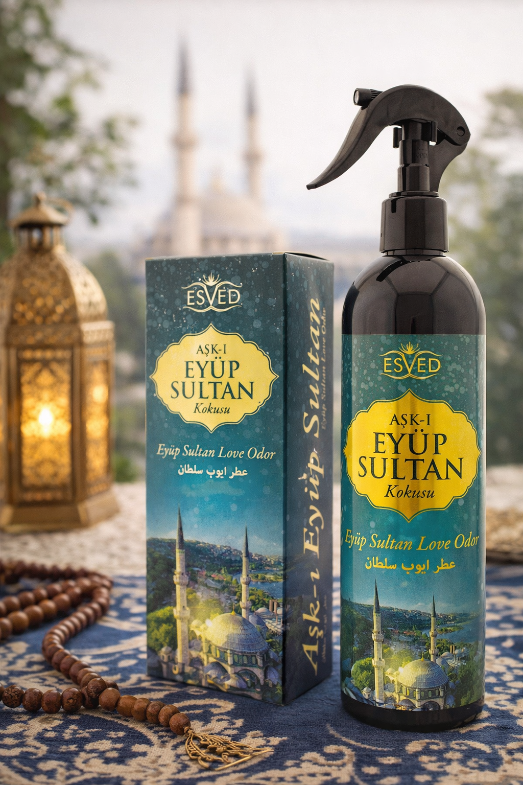 Eyüp Sultan Kokusu Alkolsüz Oda Kokusu Sprey 400 ml | Kalıcı Cami, Ev ve Mescit Kokusu