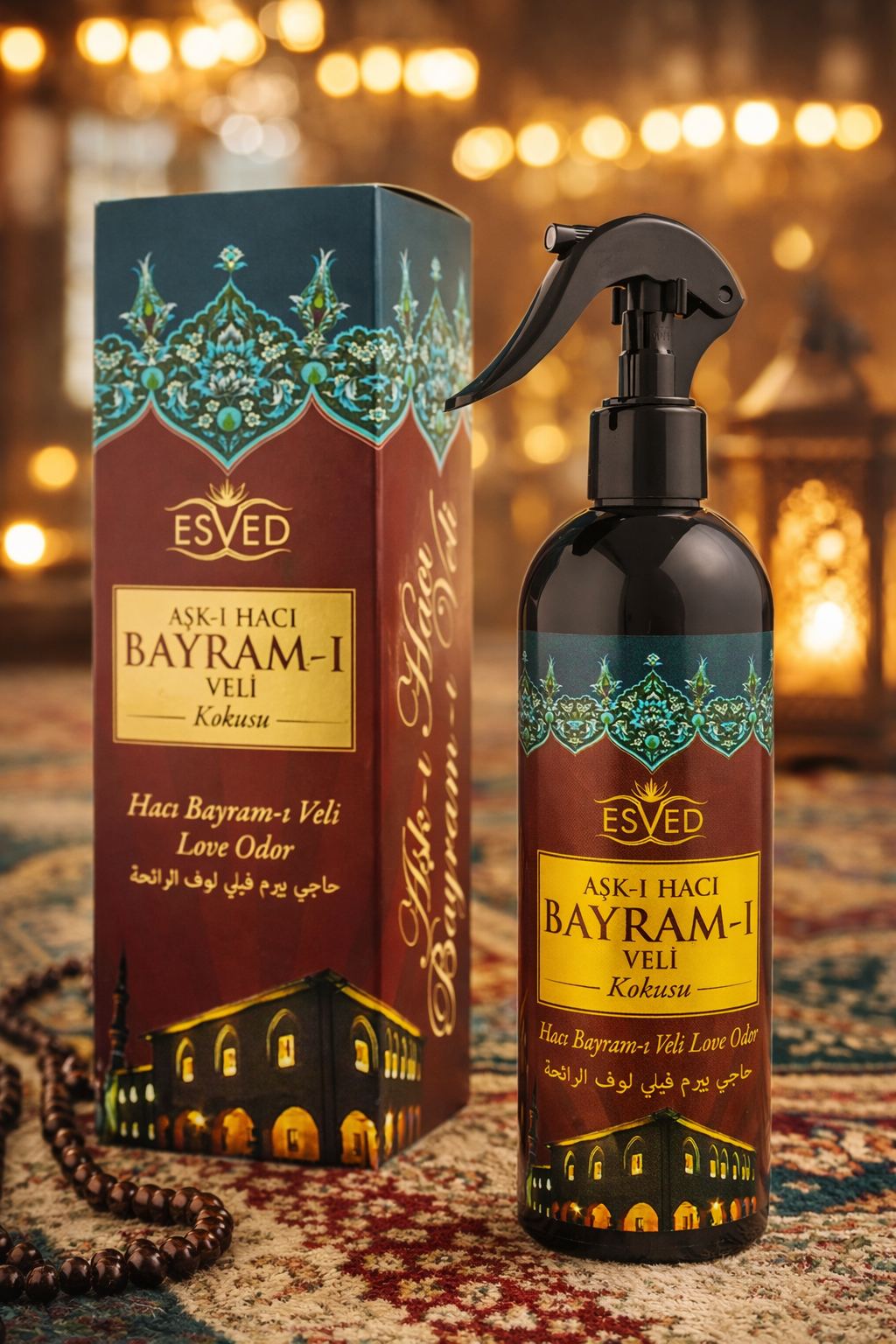 Hacı Bayram Veli Kokusu Alkolsüz Oda Kokusu Sprey 400 ml | Kalıcı Ev, Cami ve Mescit Kokusu