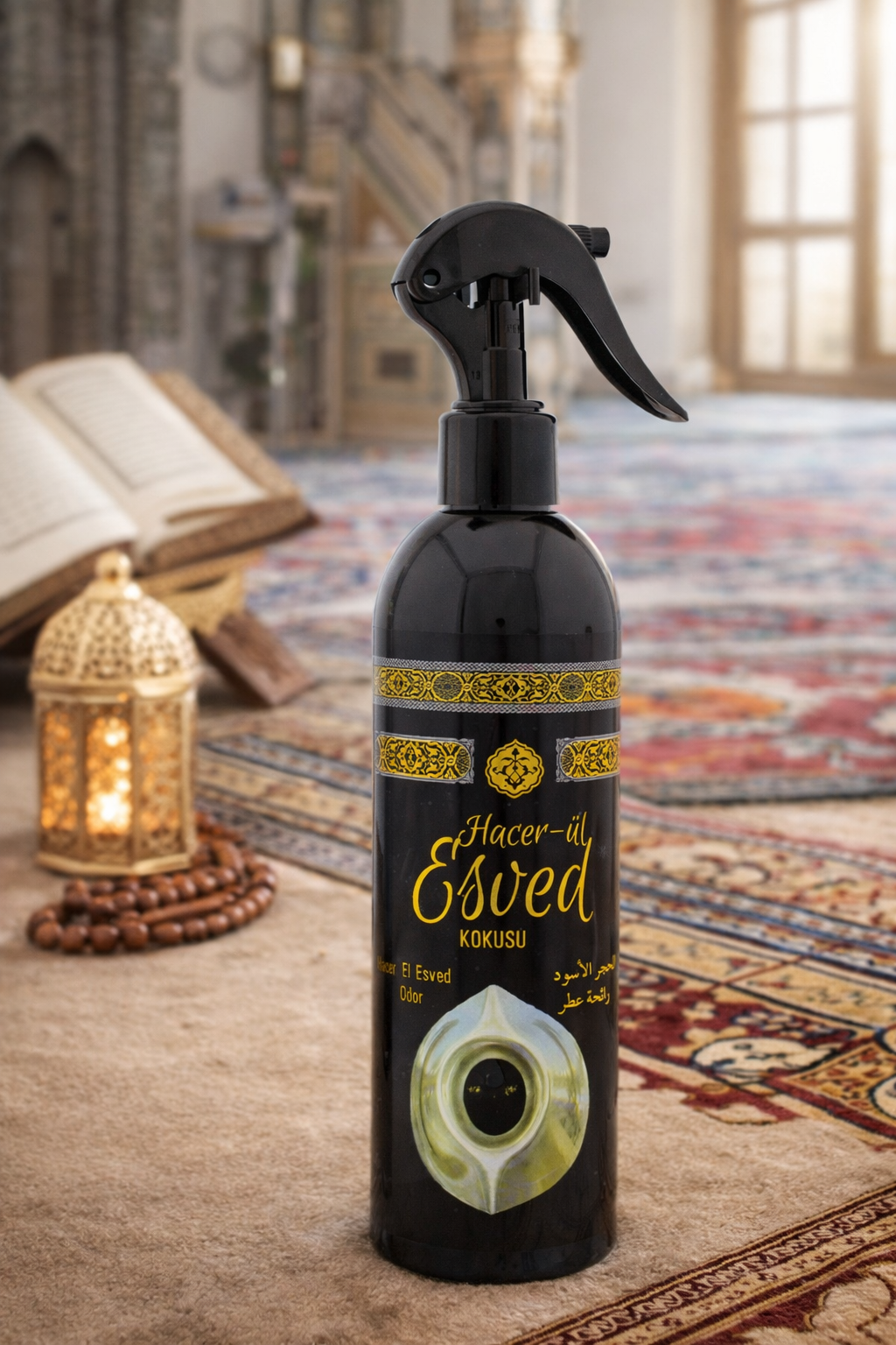 Hacerül Esved Kokusu Alkolsüz Oda Spreyi 400 ml | Kalıcı Cami, Ev ve Mescit Kokusu