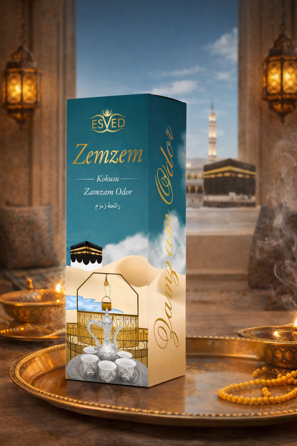 Zemzem Kokusu Alkolsüz Oda Kokusu Sprey 400 ml | Kalıcı Cami, Ev ve Mescit Kokusu