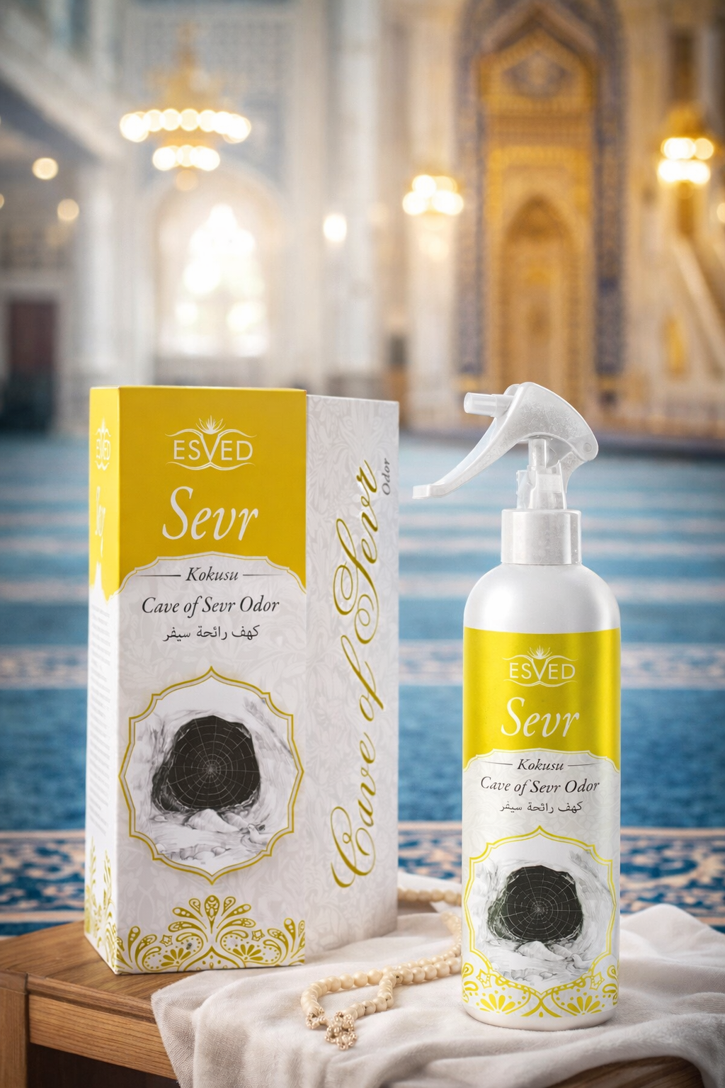 Sevr Kokusu Alkolsüz Oda Kokusu Sprey 400 ml | Kalıcı Cami, Ev ve Mescit Ortam Kokusu