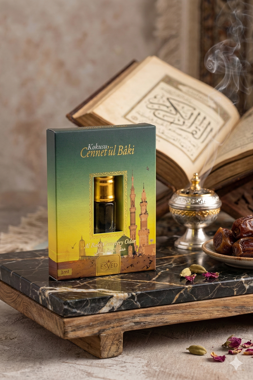 Cennetül Baki Kokusu Alkolsüz Roll On Parfüm 3 ml – Hediyelik Kutulu Kalıcı Esans