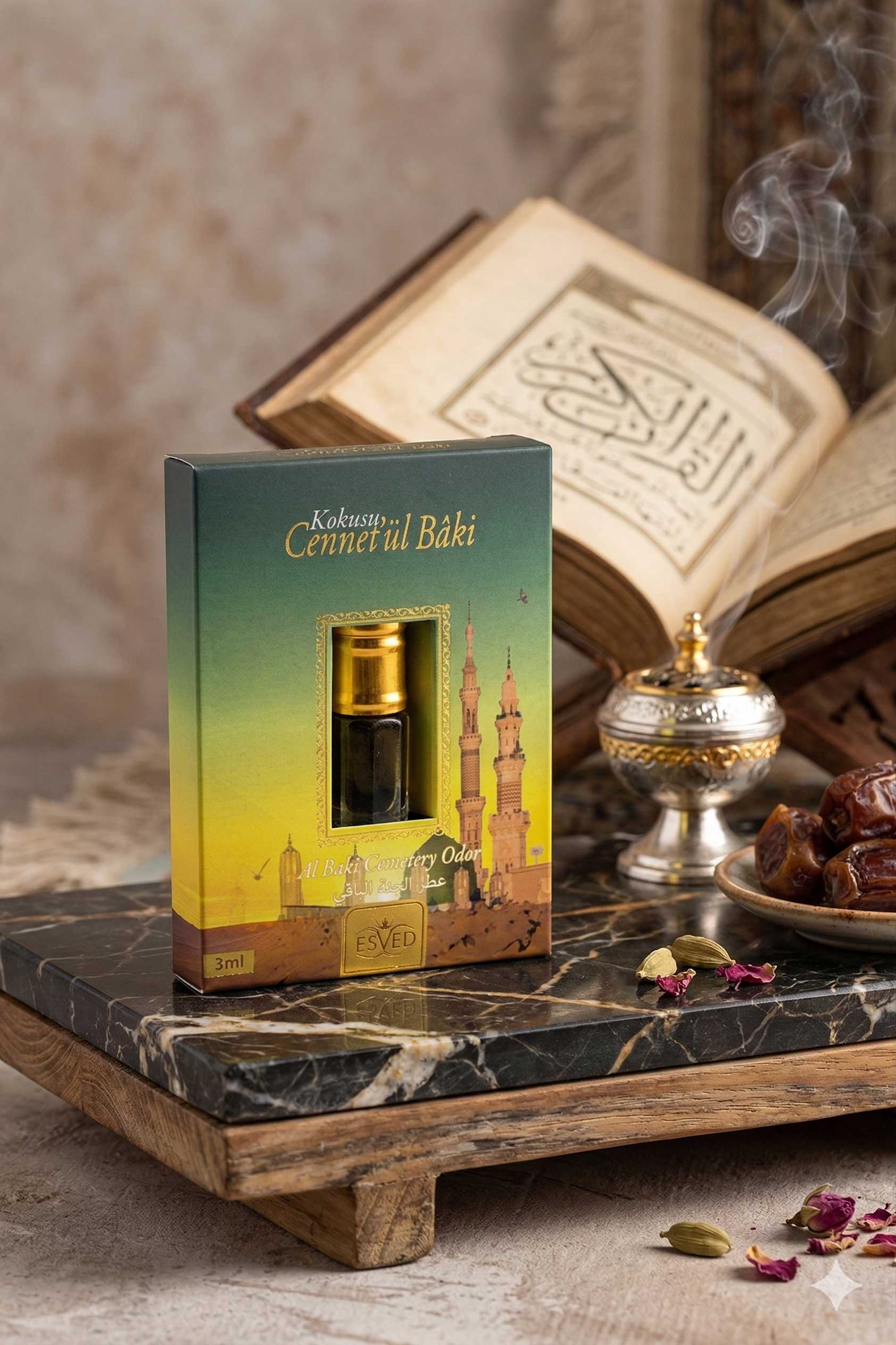 Cennetül Baki Kokusu Alkolsüz Roll On Parfüm 3 ml – Hediyelik Kutulu Kalıcı Esans
