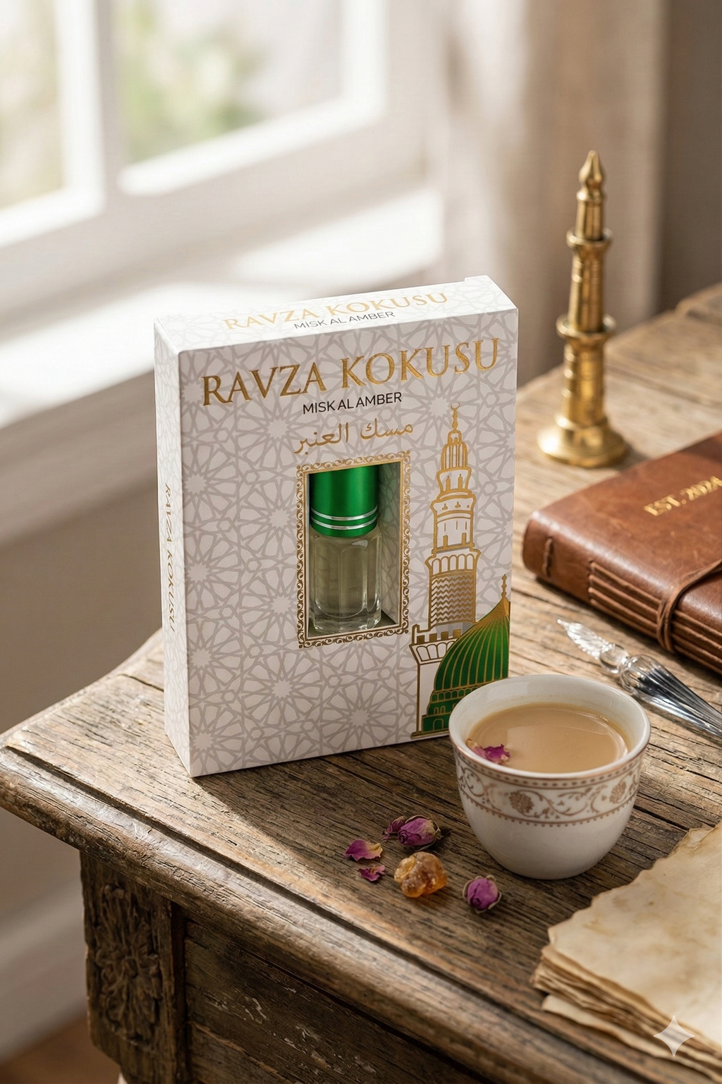Medine Ravza Kokusu Alkolsüz Roll On Parfüm 3 ml – Hediyelik Kutulu Kalıcı Esans