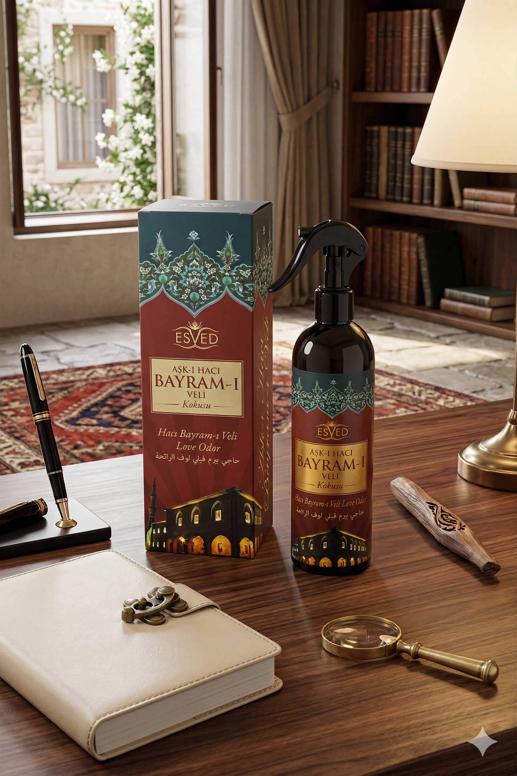 Hacı Bayram Veli Kokusu Alkolsüz Oda Kokusu Sprey 400 ml | Kalıcı Ev, Cami ve Mescit Kokusu