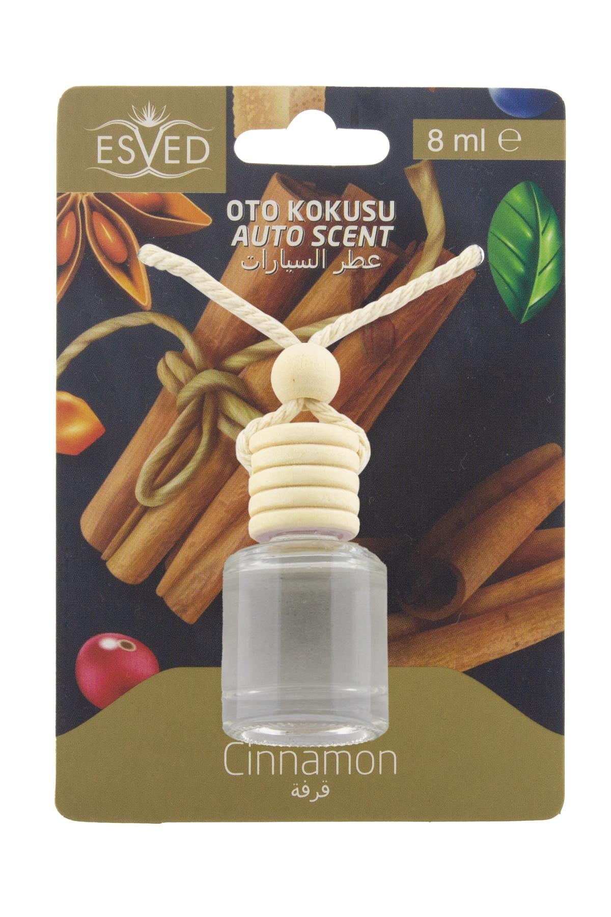 Tarçın Kokusu 8 Ml Araba Kokusu Cam Şişe