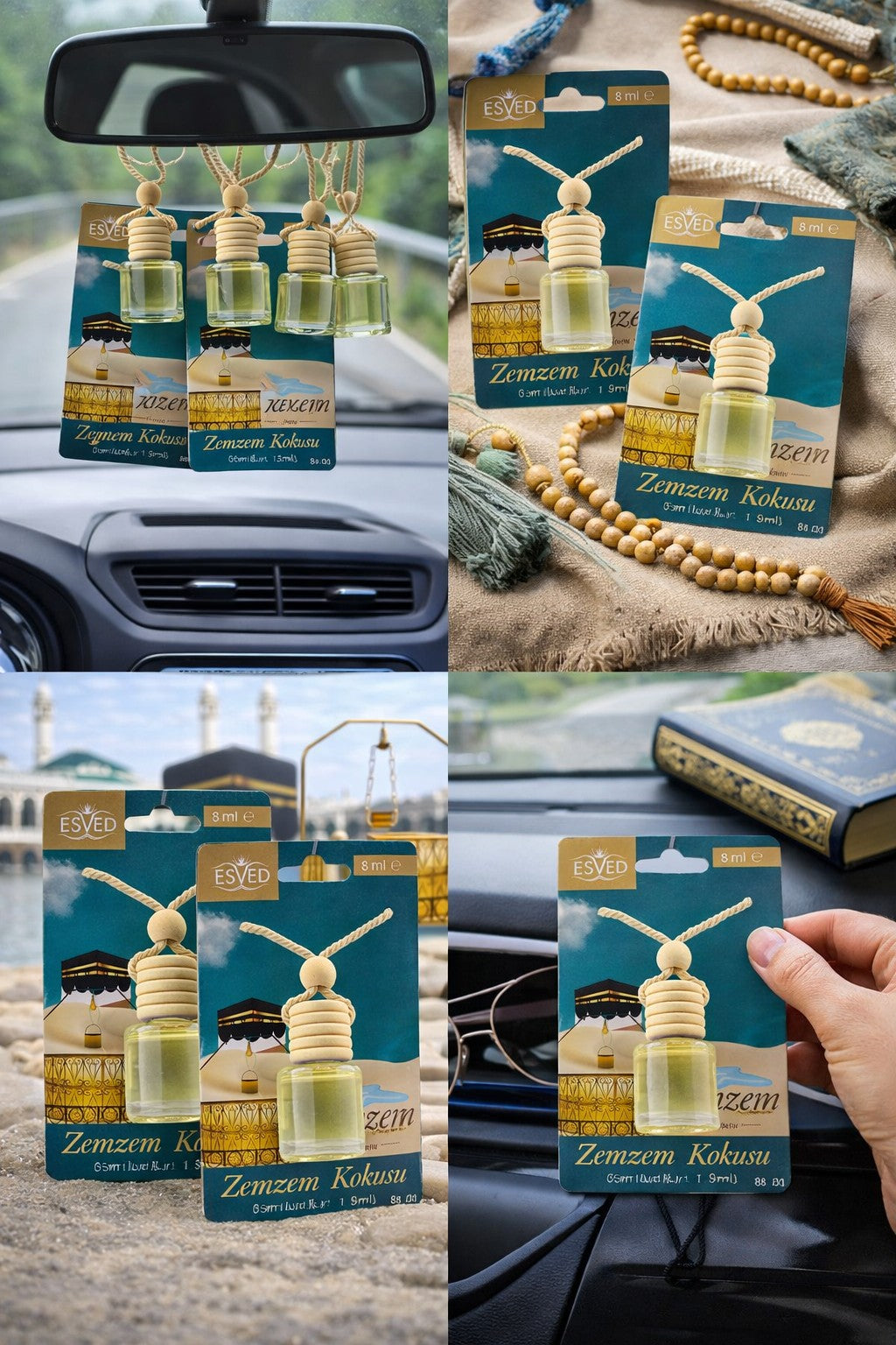 Zemzem Kokusu 8 Ml Araba Kokusu Cam Şişe